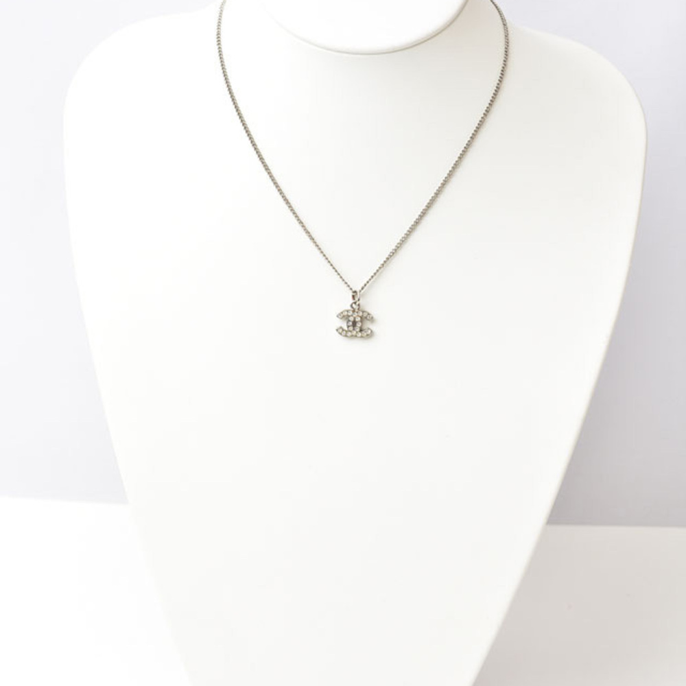 CHANEL Authentic White Logo Necklace - Picture 5 of 7